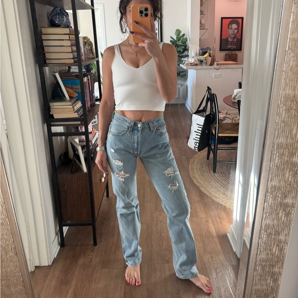 Levi's Denim - Levi's Vintage Distressed Straight Leg Jeans